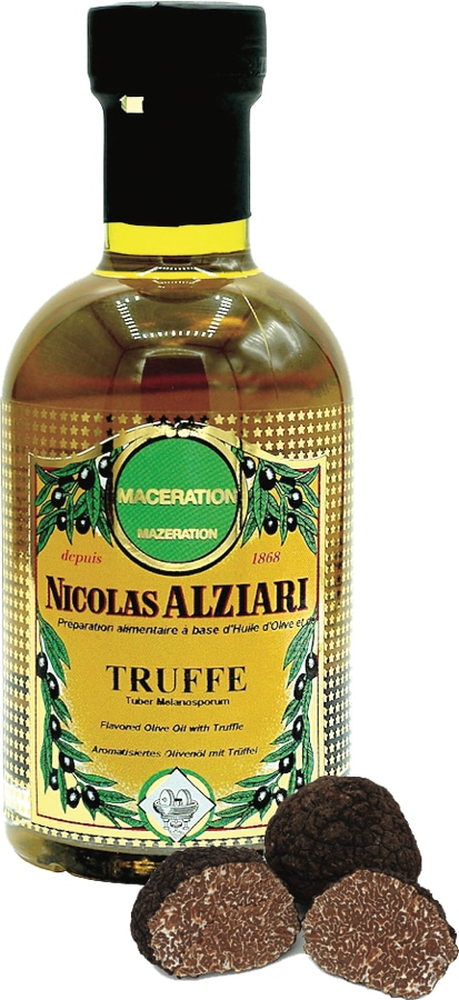 Projet TD Design - Alziari - Huiles d'olive, huiles de macération - 1455 huile truffe 200ml